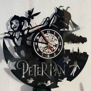 Peter Pan Cut Vinyl Clock